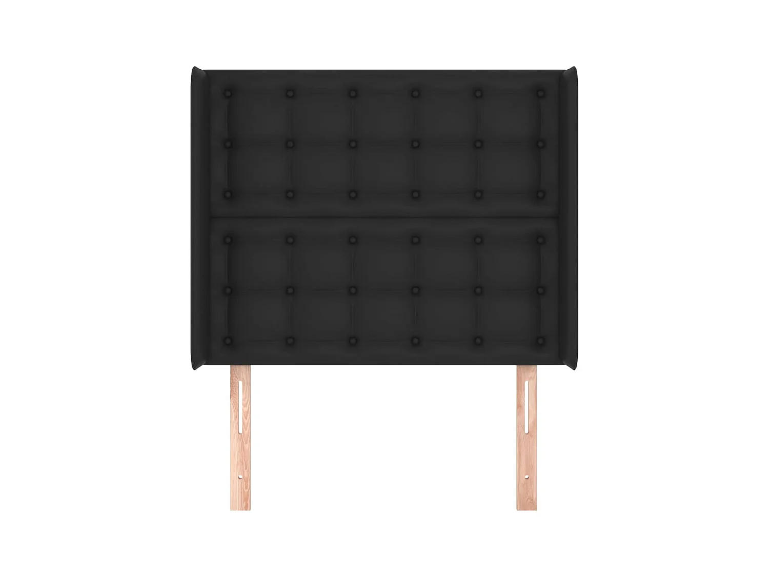 Tête de lit accessoire noire 103 x 16 x 128 cm TDL0204631