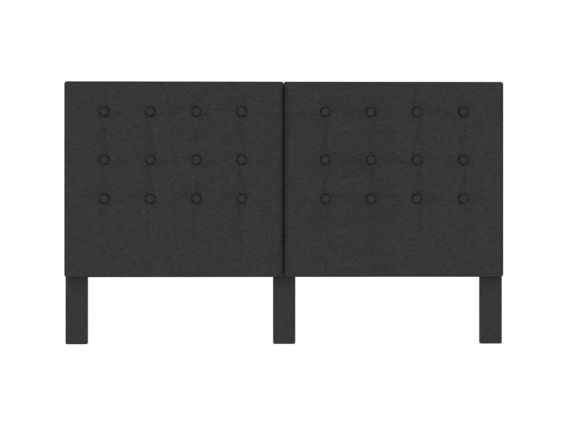 Tête de lit accessoire tissu grise 161 x 3.8 x 116 cm TDL0201994