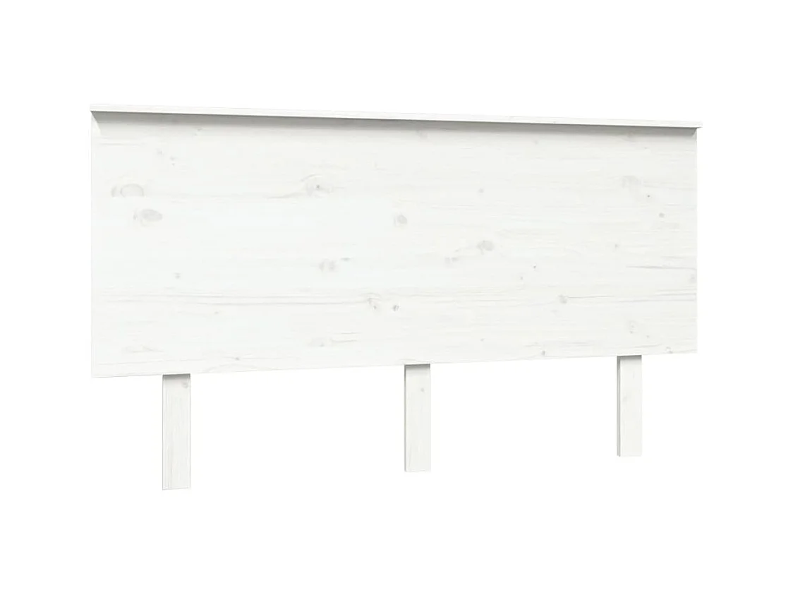 Tête de lit accessoire bois blanche 144 x 6 x 82.5 cm TDL0203877