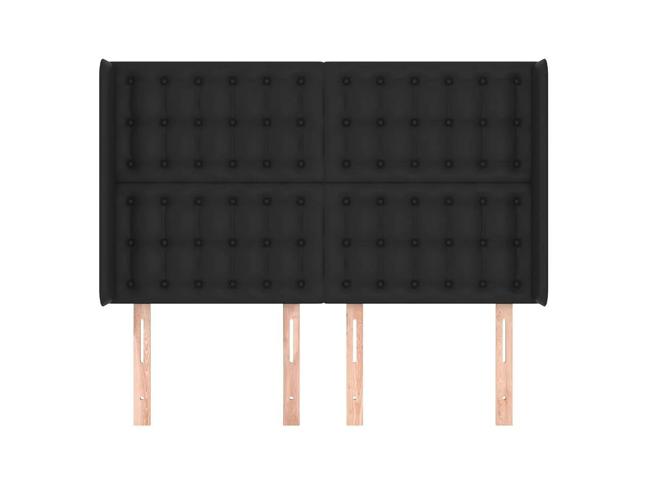 Tête de lit accessoire noire 147 x 16 x 128 cm TDL0204580