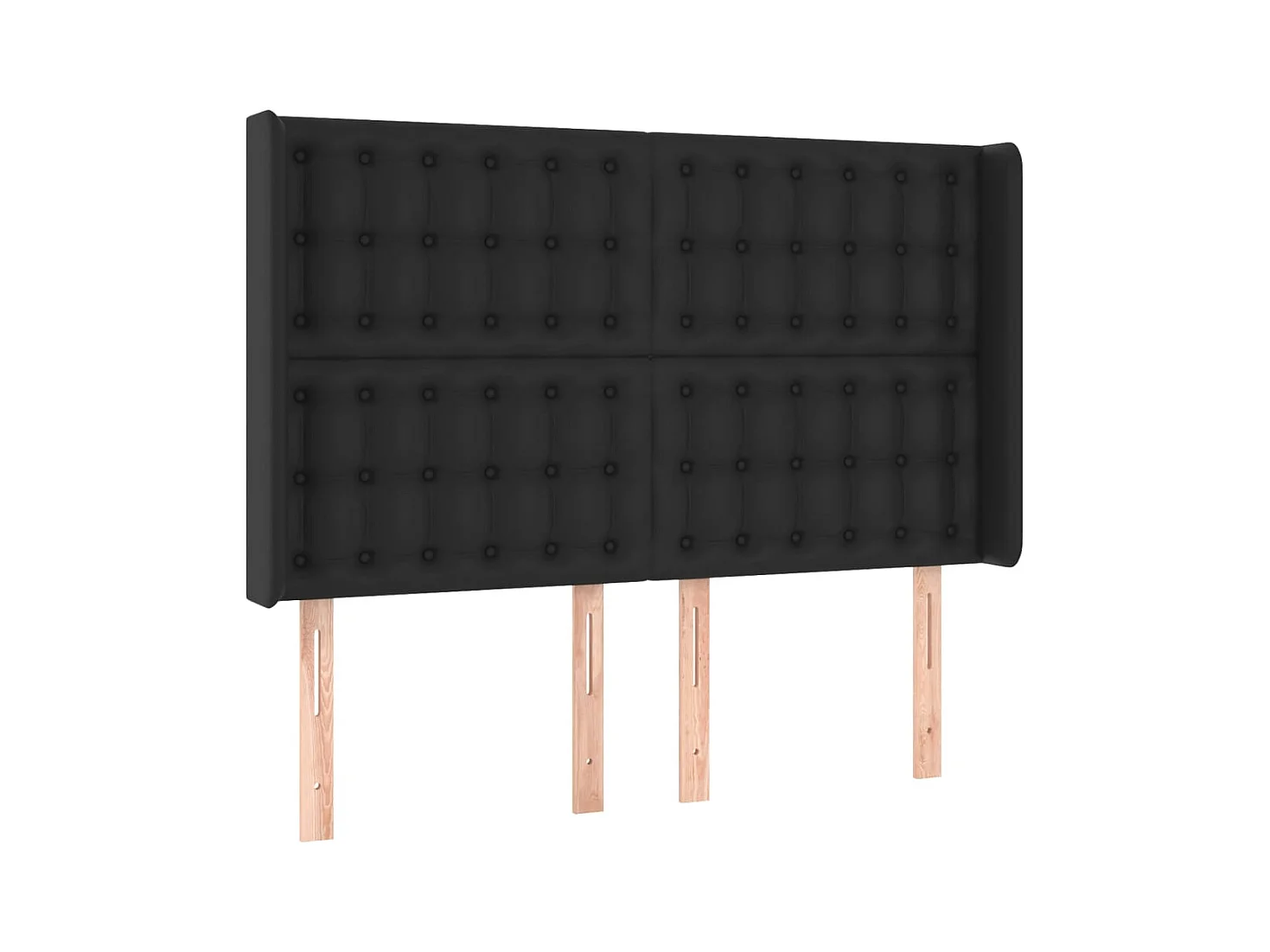 Tête de lit accessoire noire 147 x 16 x 128 cm TDL0204580