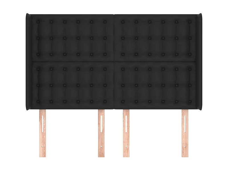 Tête de lit accessoire noire 147 x 16 x 128 cm TDL0204580
