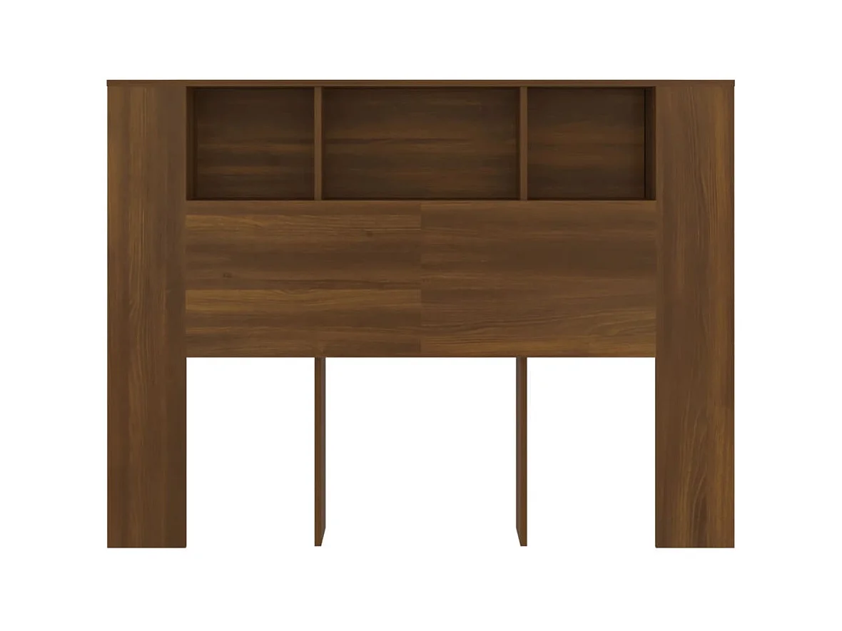 Tête de lit avec effet bois marron 140 x 18.5 x 104.5 cm TDL0200064