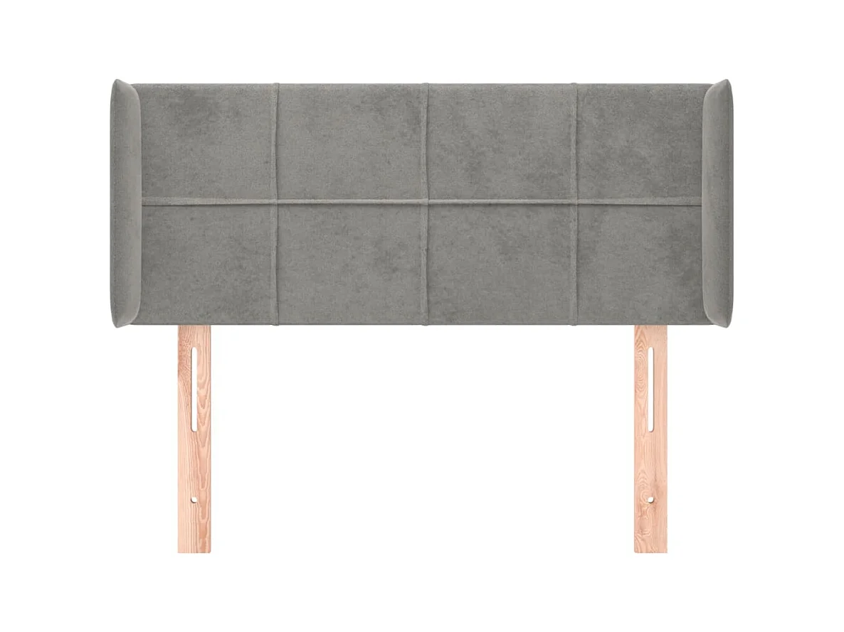 Tête de lit accessoire tissu grise 93 x 16 x 88 cm TDL0205094