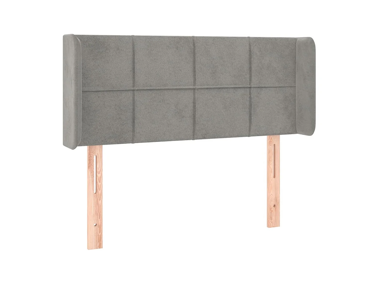 Tête de lit accessoire tissu grise 93 x 16 x 88 cm TDL0205094