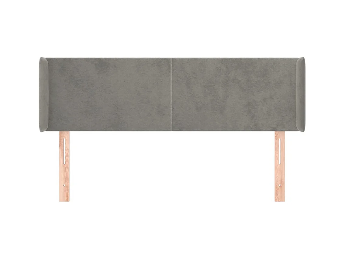 Tête de lit accessoire tissu grise 147 x 16 x 88 cm TDL0205257