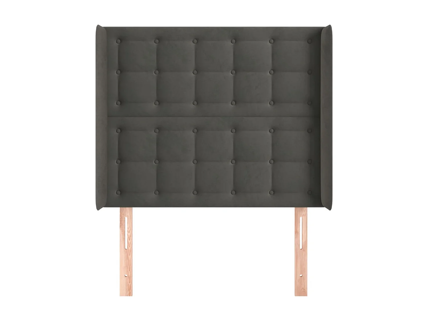 Tête de lit accessoire tissu grise 103 x 16 x 128 cm TDL0205068