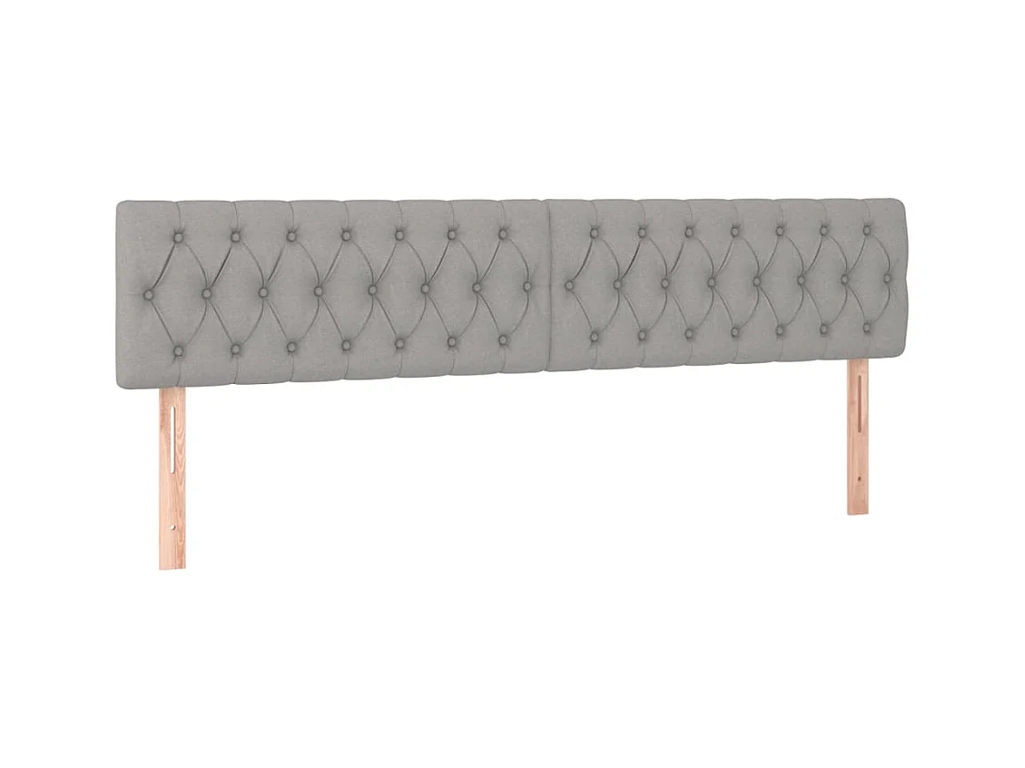 Tête de lit accessoire tissu grise 180 x 7 x 88 cm TDL0206395