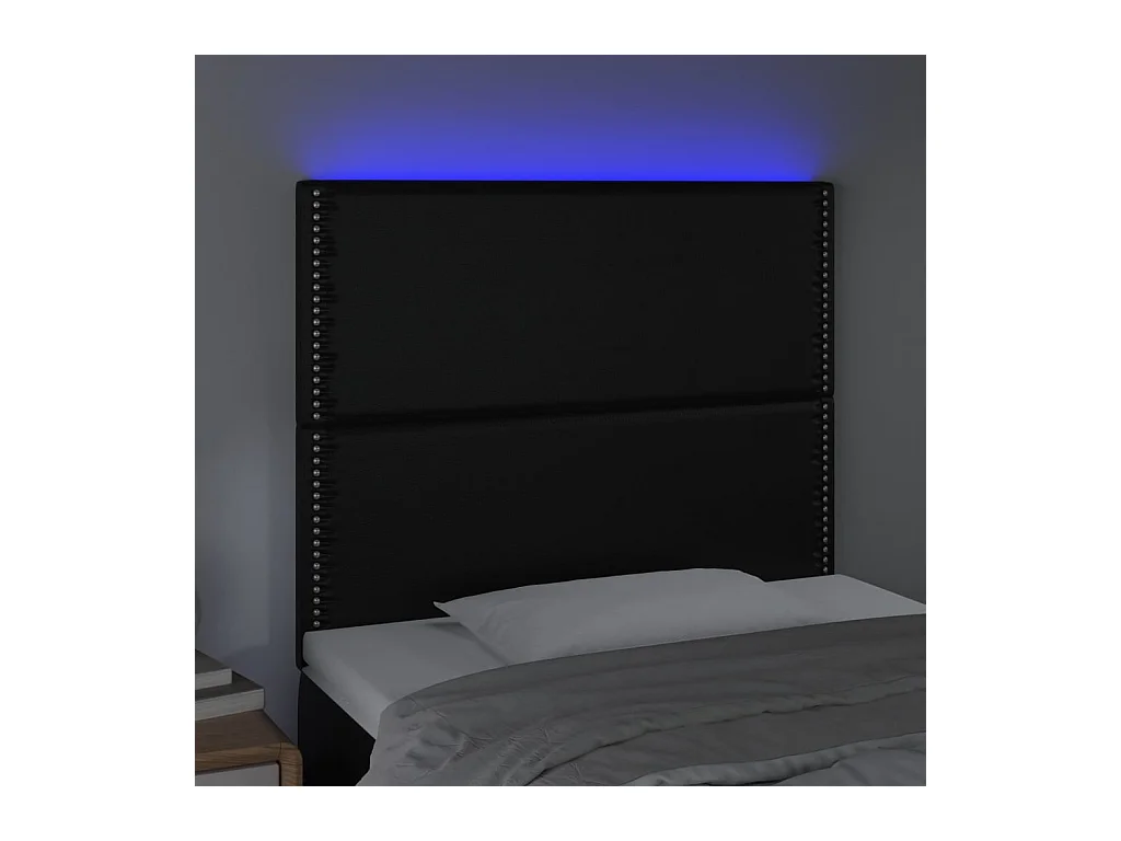 Tête de lit accessoire noire 90 x 5 x 118 cm TDL0200546