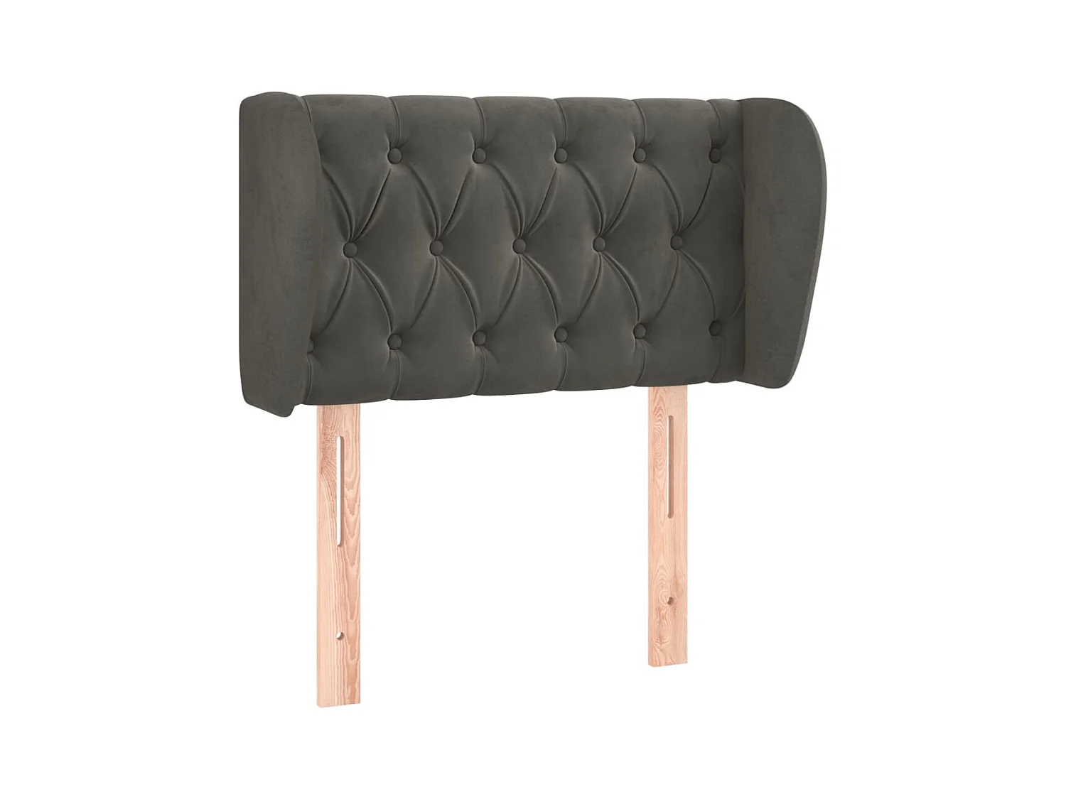 Tête de lit accessoire tissu grise 83 x 23 x 88 cm TDL0204877