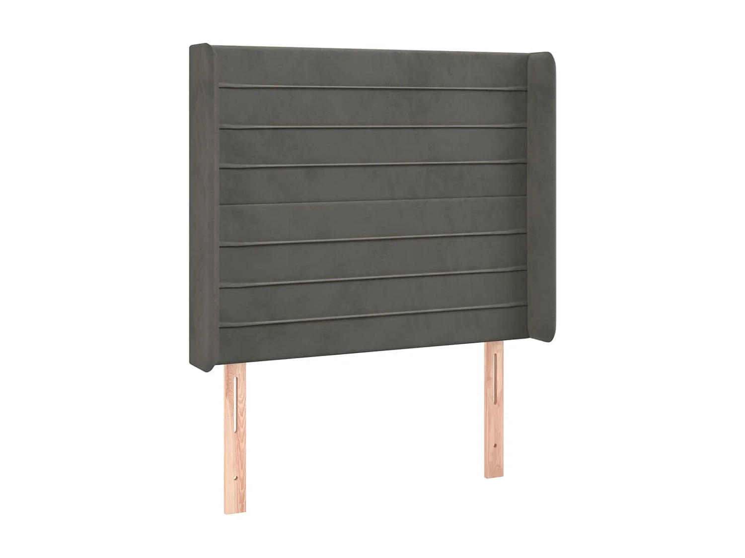 Tête de lit accessoire tissu grise 93 x 16 x 118 cm TDL0200983