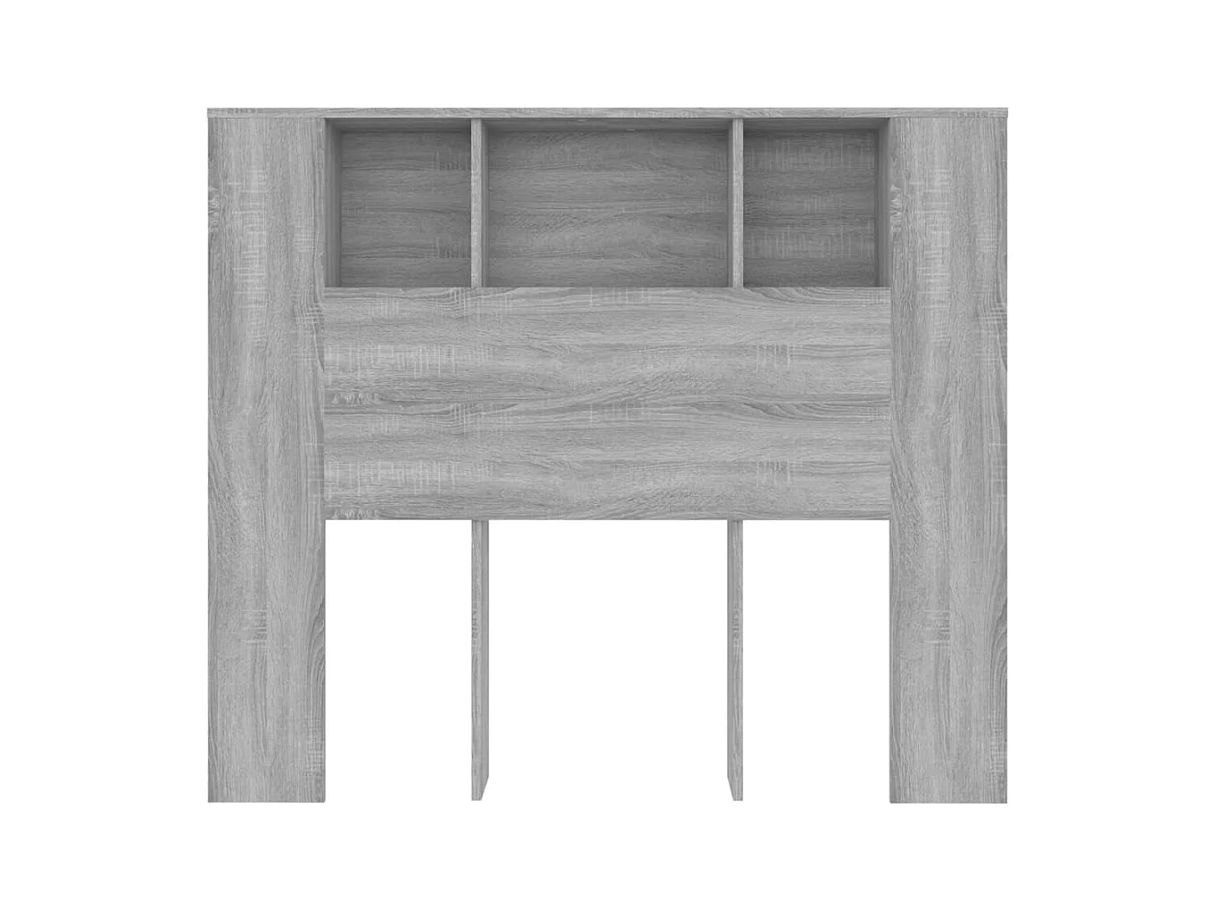 Tête de lit avec effet bois grise 120 x 18.5 x 104.5 cm TDL0200012