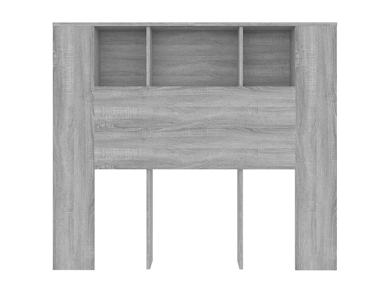 Tête de lit avec effet bois grise 120 x 18.5 x 104.5 cm TDL0200012