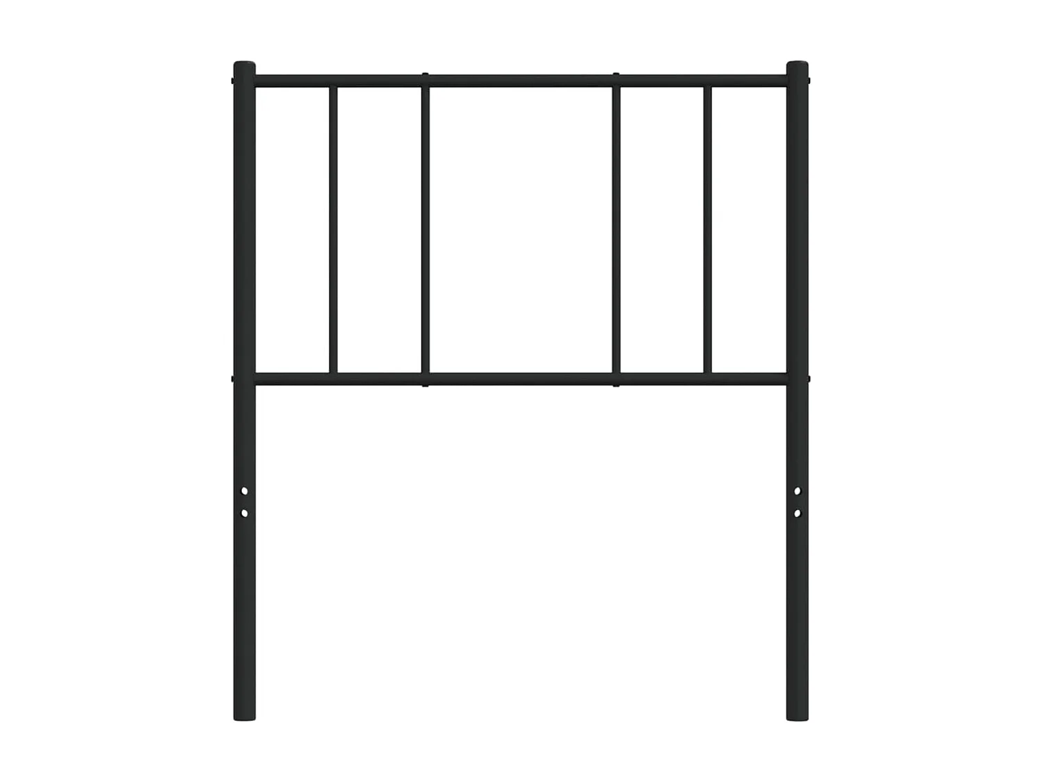 Tête de lit accessoire métal argentée 95 x 3 x 90 cm TDL0202401