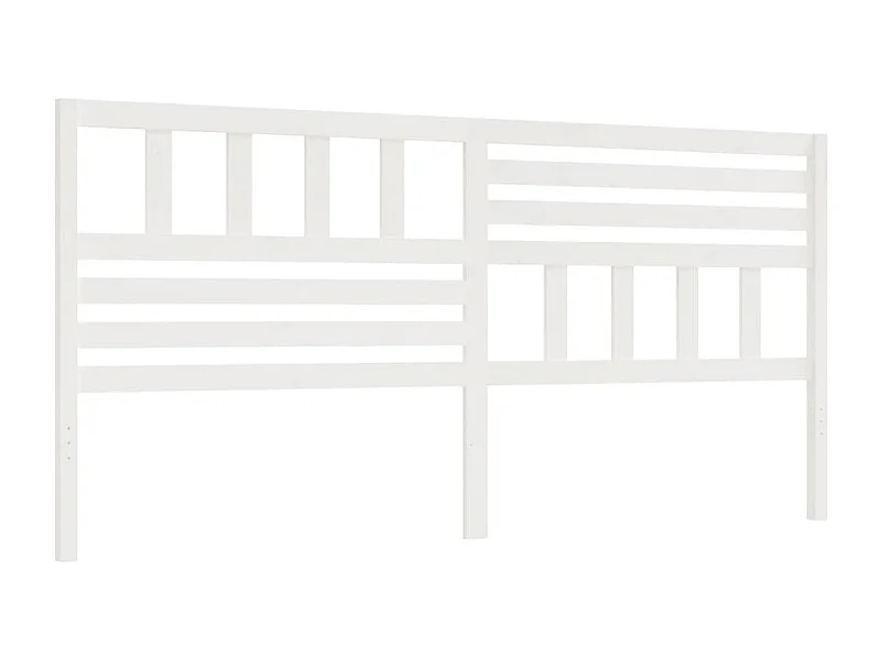 Tête de lit accessoire bois blanche 206 x 4 x 100 cm TDL0203716