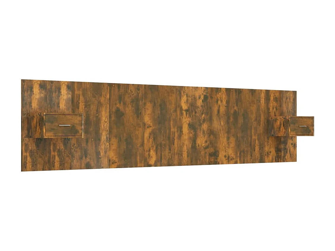 Tête de lit accessoire effet bois marron 240 x 1.5 x 80 cm TDL0205844