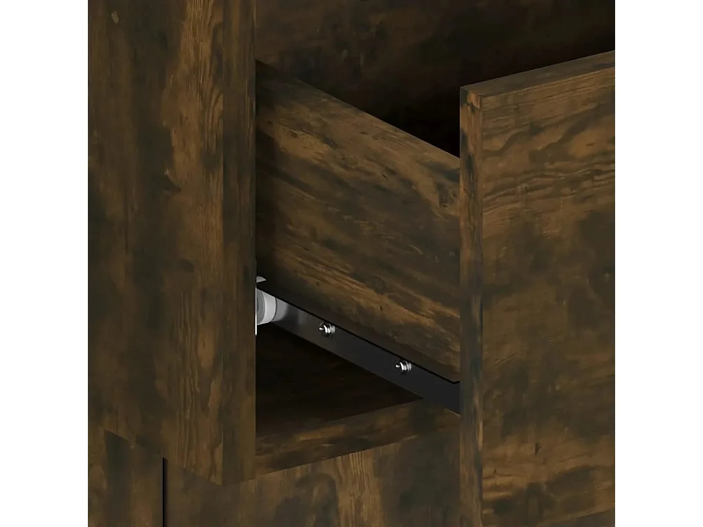 Tête de lit accessoire effet bois marron 240 x 1.5 x 80 cm TDL0205844