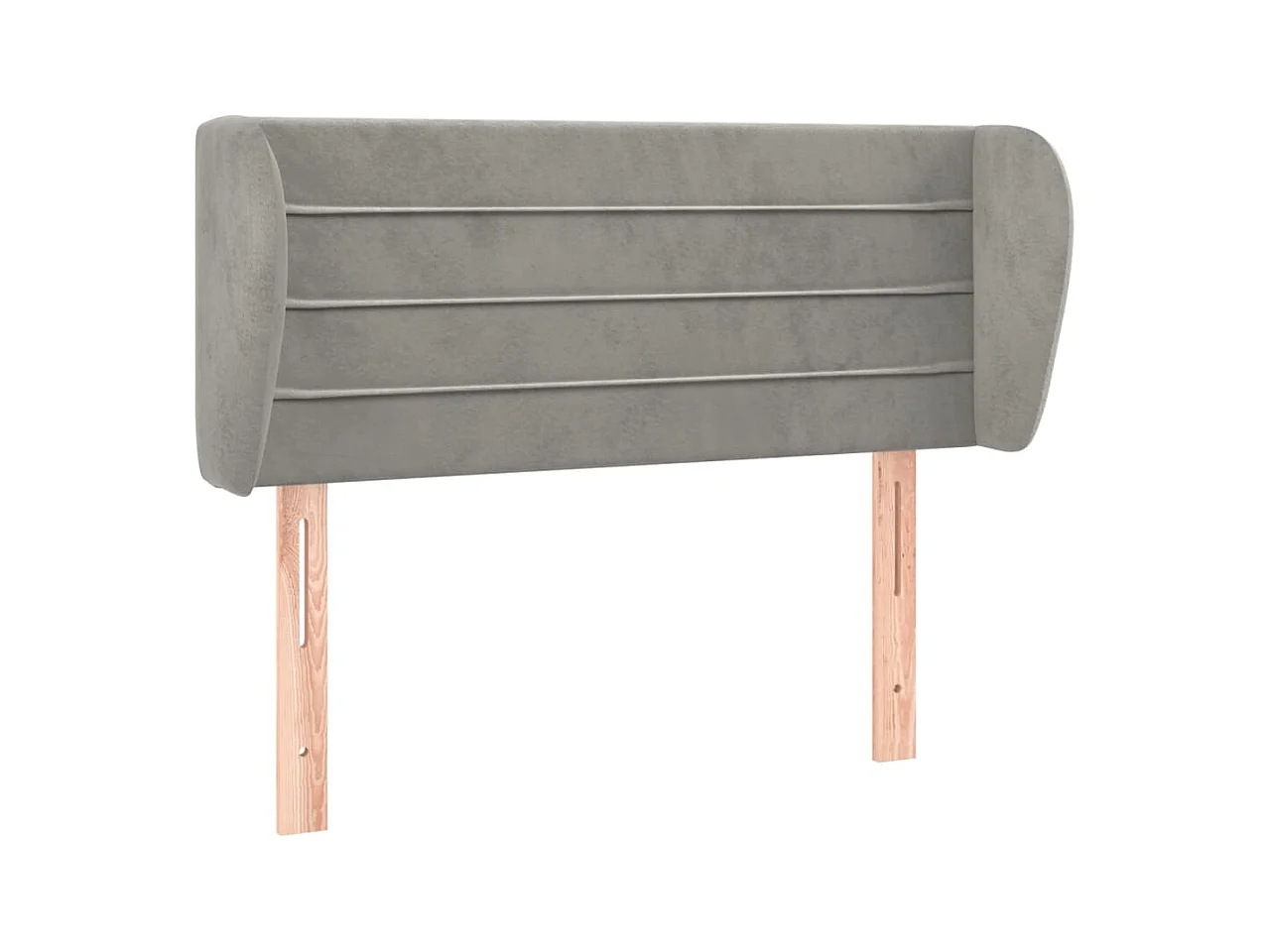 Tête de lit accessoire tissu grise 93 x 23 x 88 cm TDL0205081