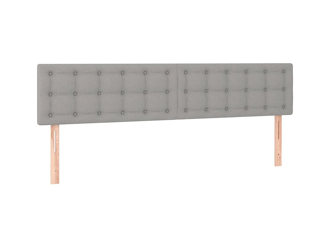 Tête de lit accessoire tissu grise 160 x 5 x 88 cm TDL0206418