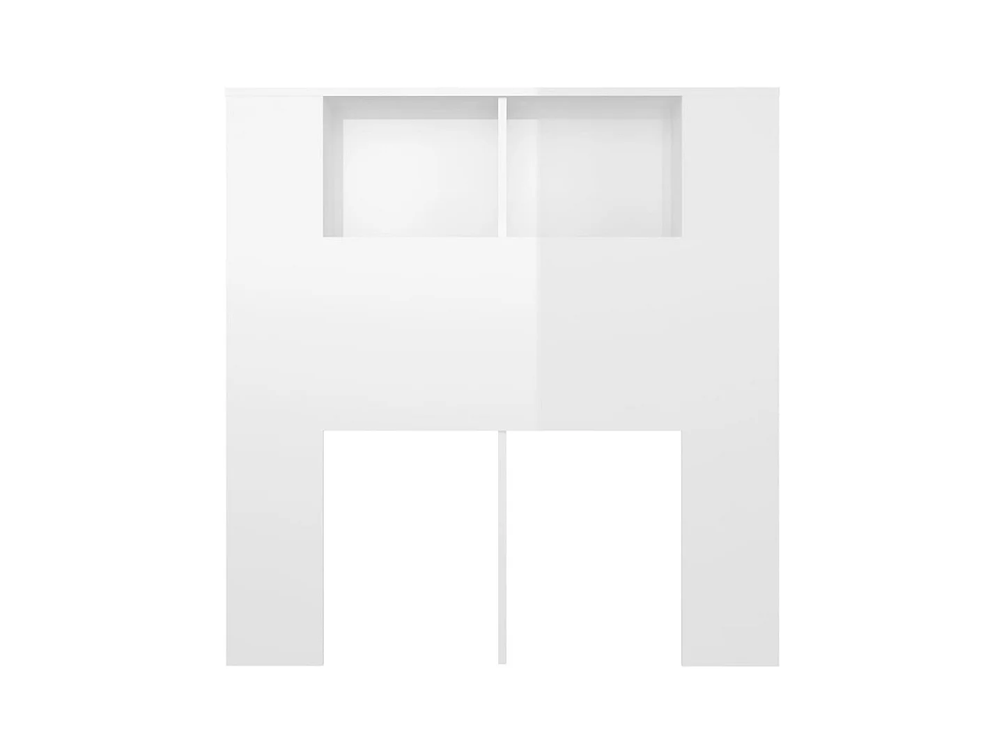 Tête de lit avec effet bois blanche 100 x 18.5 x 104.5 cm TDL0200098