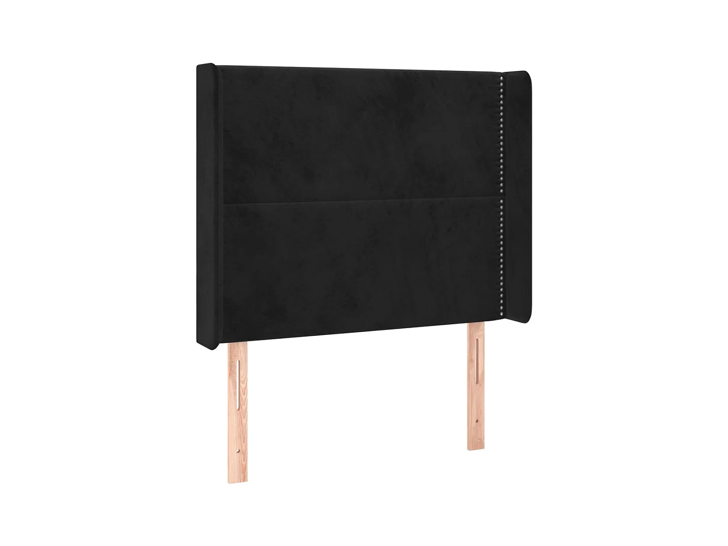 Tête de lit accessoire tissu noire 103 x 16 x 128 cm TDL0204627