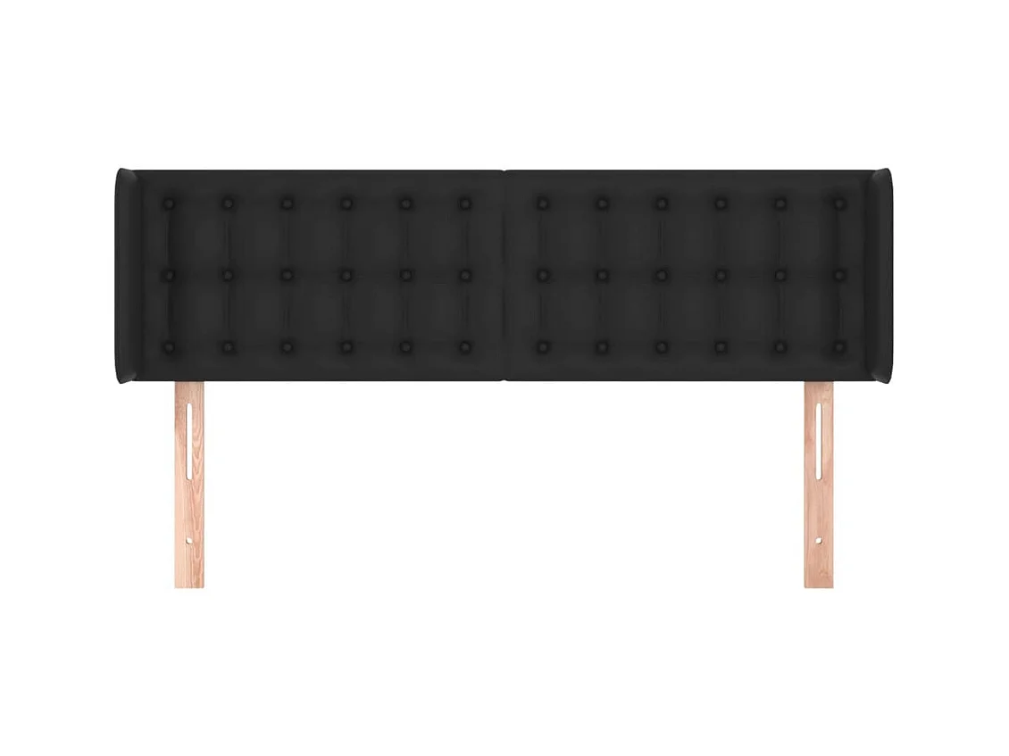 Tête de lit accessoire noire 147 x 16 x 88 cm TDL0204575