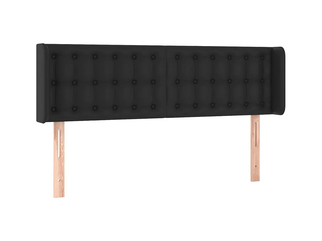 Tête de lit accessoire noire 147 x 16 x 88 cm TDL0204575