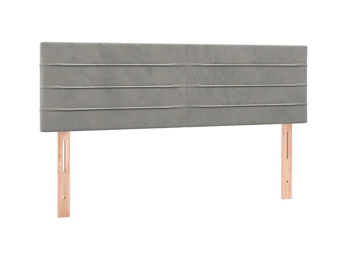 Tête de lit accessoire tissu grise 144 x 5 x 88 cm TDL0206424