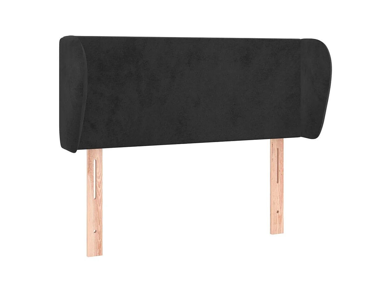 Tête de lit accessoire tissu noire 93 x 23 x 88 cm TDL0204372