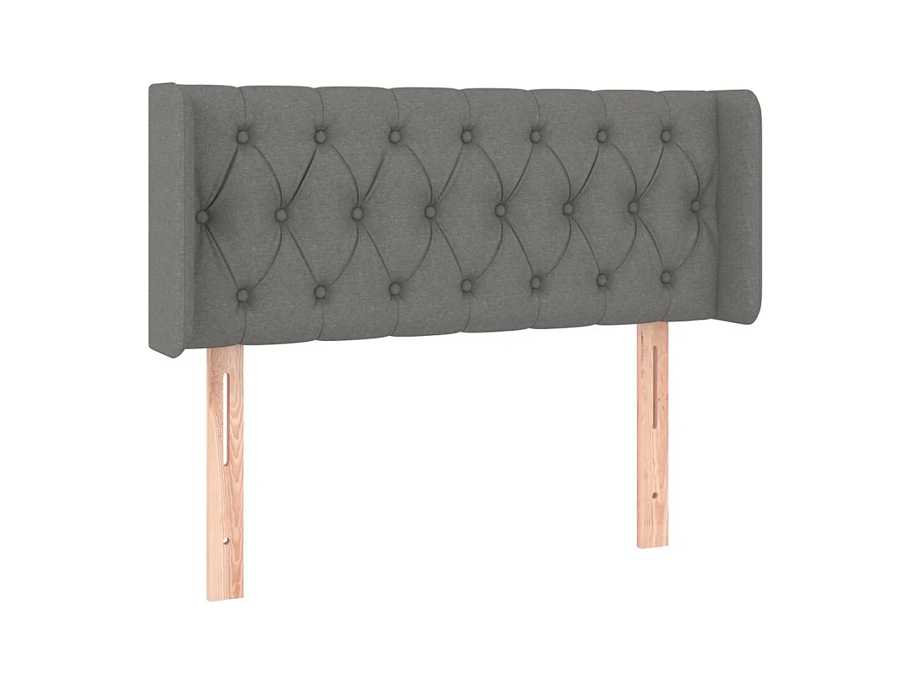 Tête de lit accessoire tissu grise 93 x 16 x 88 cm TDL0204864