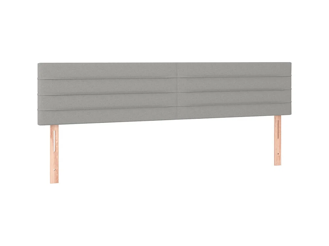 Tête de lit accessoire tissu grise 160 x 5 x 88 cm TDL0206421