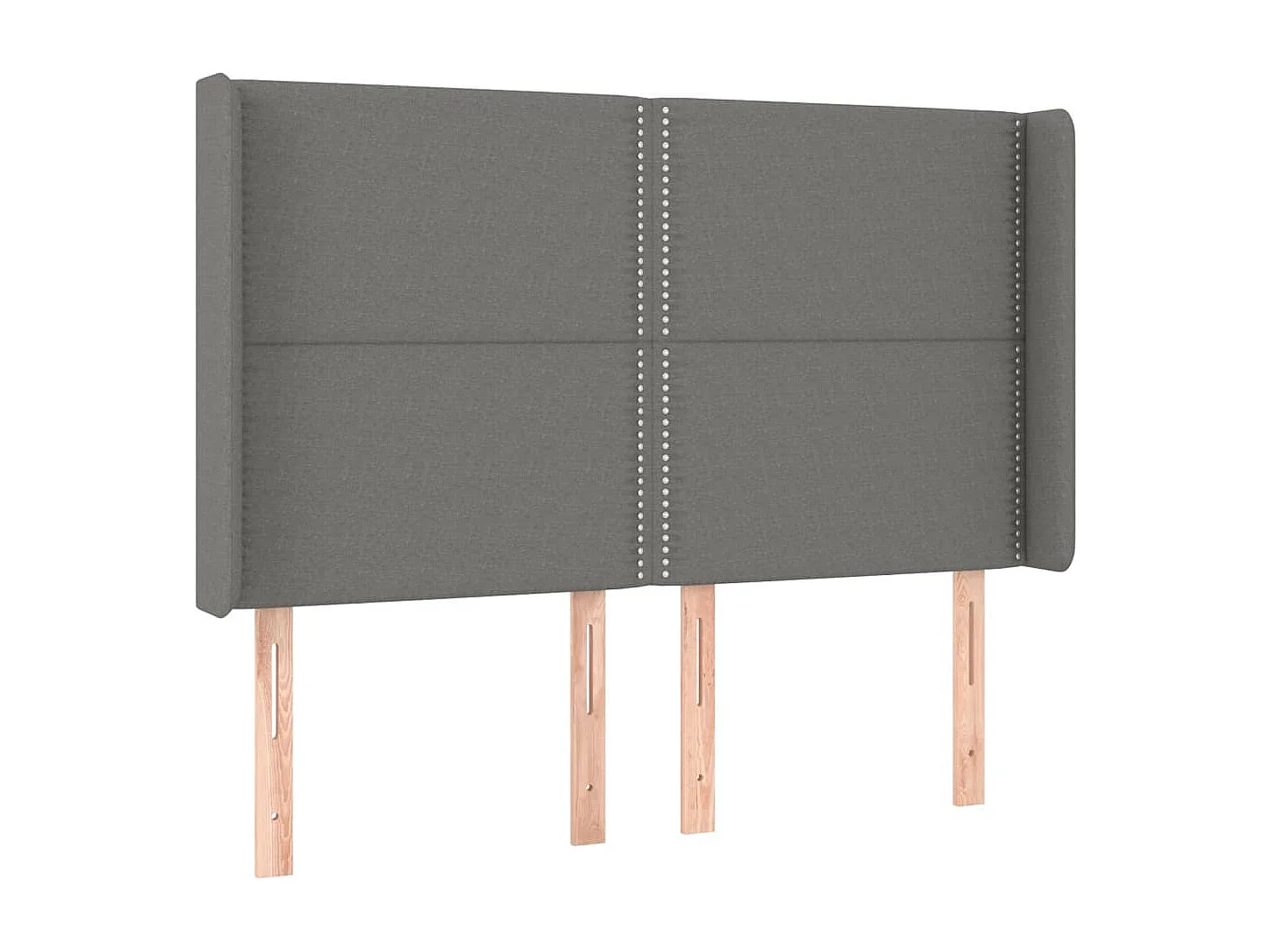 Tête de lit accessoire tissu grise 147 x 16 x 118 cm TDL0201141