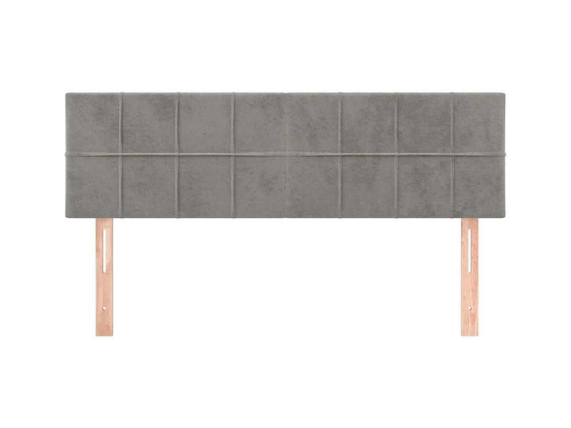 Tête de lit accessoire tissu grise 144 x 5 x 88 cm TDL0206426