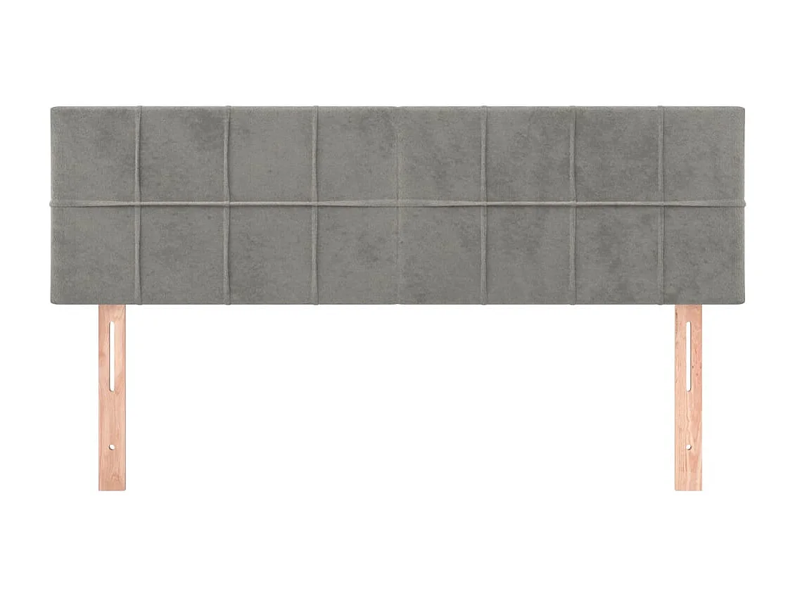 Tête de lit accessoire tissu grise 144 x 5 x 88 cm TDL0206426