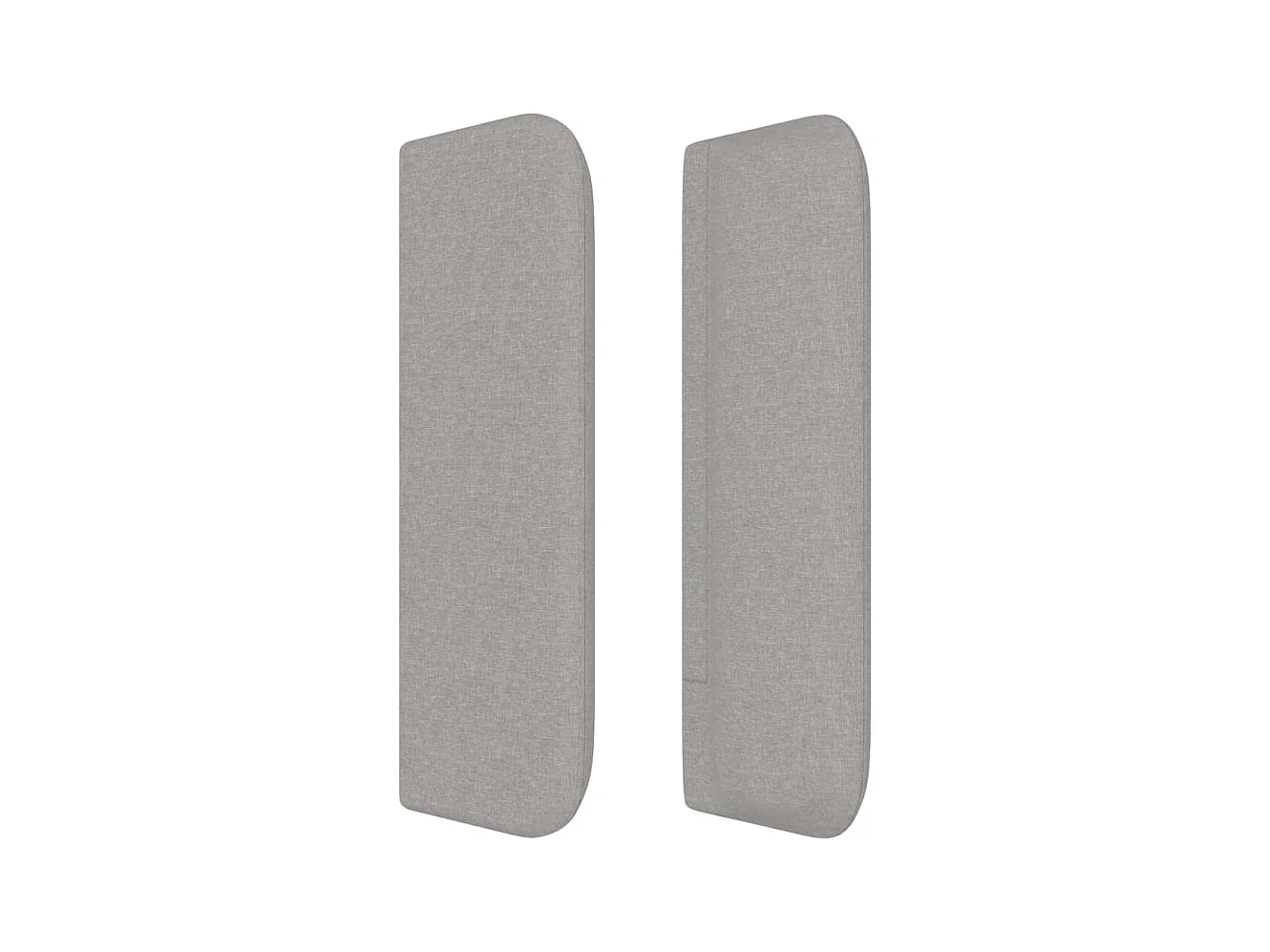 Tête de lit accessoire tissu grise 103 x 16 x 88 cm TDL0205312