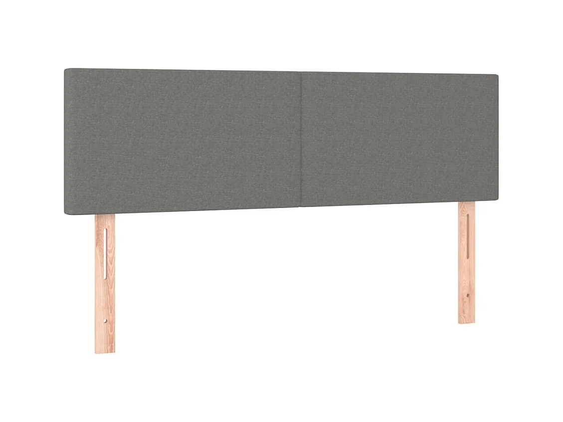Tête de lit accessoire tissu grise 144 x 5 x 88 cm TDL0206369