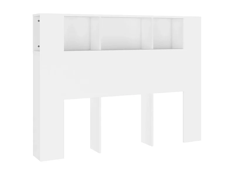 Tête de lit avec effet bois blanche 140 x 18.5 x 104.5 cm TDL0200108