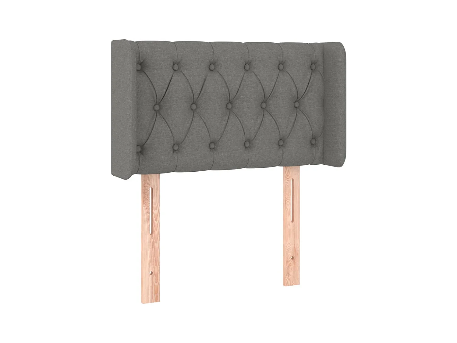 Tête de lit accessoire tissu grise 83 x 16 x 88 cm TDL0204903