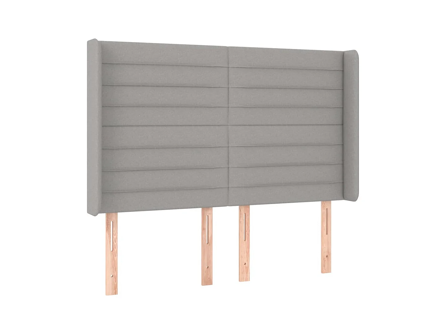 Tête de lit accessoire tissu grise 147 x 16 x 128 cm TDL0201388