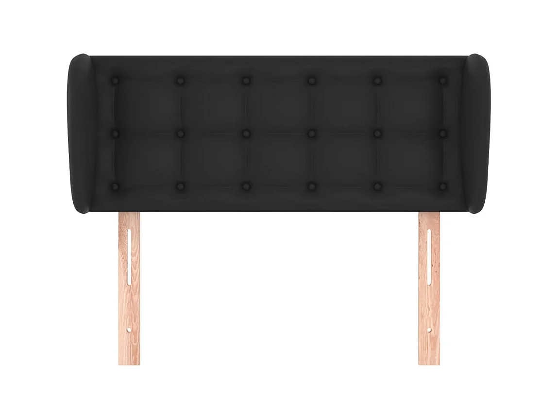 Tête de lit accessoire noire 103 x 23 x 88 cm TDL0204597