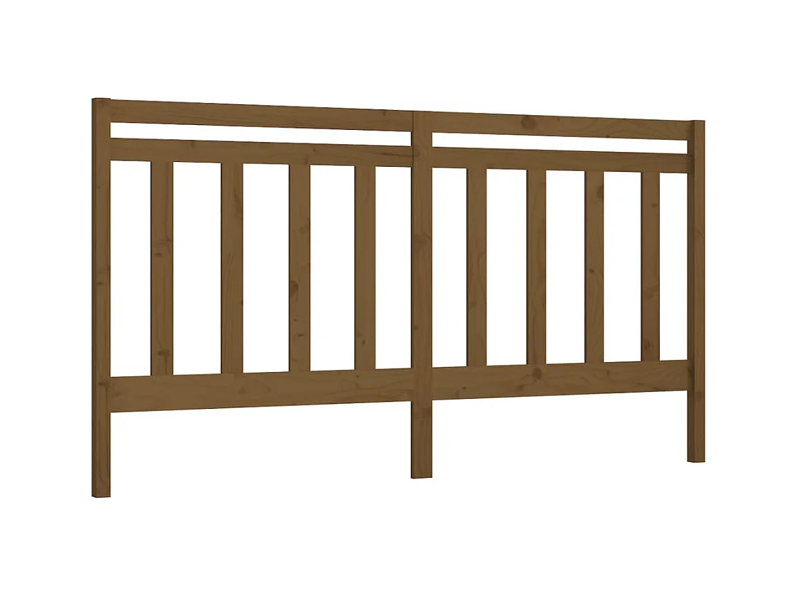 Tête de lit accessoire bois marron 206 x 4 x 100 cm TDL0202881