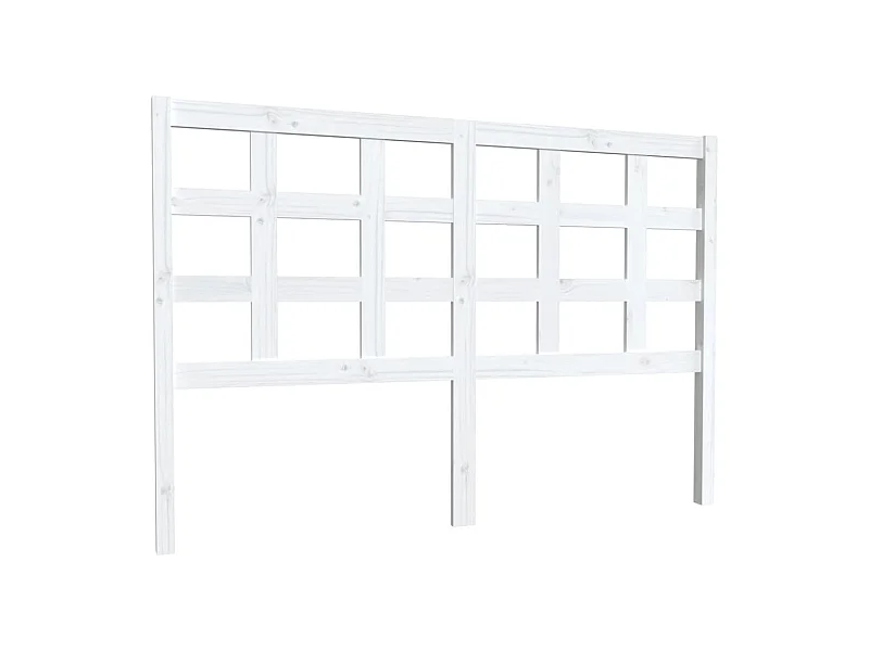 Tête de lit accessoire bois blanche 145.5 x 4 x 100 cm TDL0203876