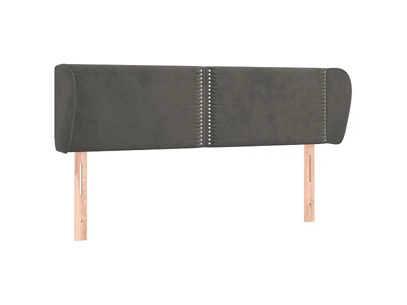 Tête de lit accessoire tissu grise 147 x 23 x 88 cm TDL0204990