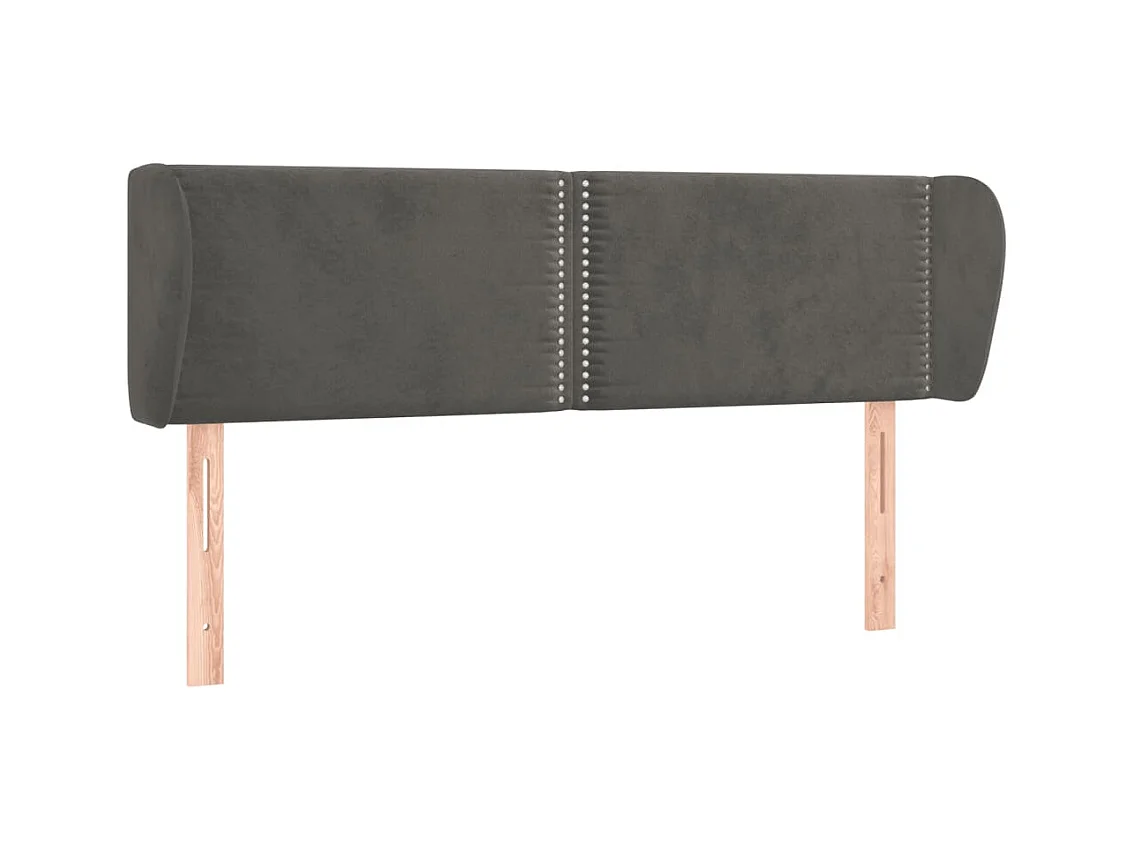 Tête de lit accessoire tissu grise 147 x 23 x 88 cm TDL0204990