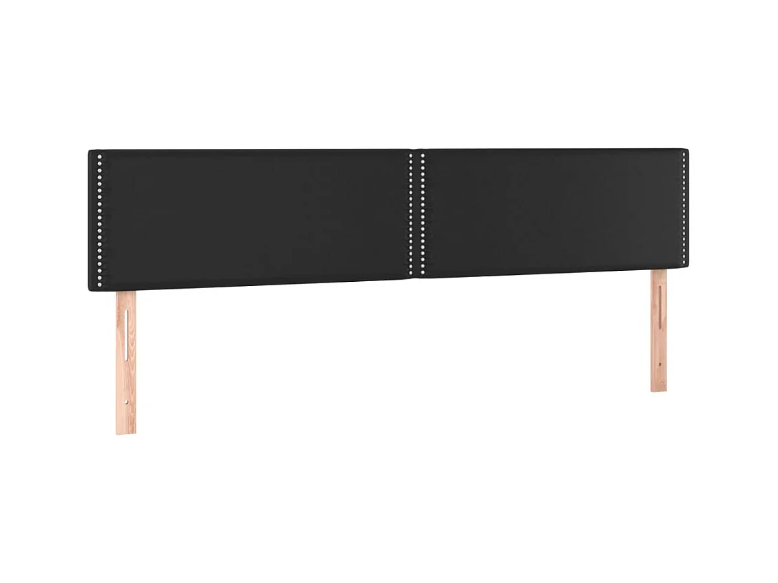 Tête de lit accessoire noire 160 x 5 x 88 cm TDL0206247