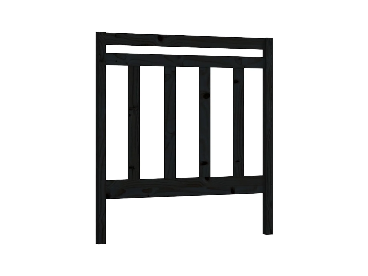 Tête de lit accessoire effet bois noire 106 x 4 x 100 cm TDL0202366