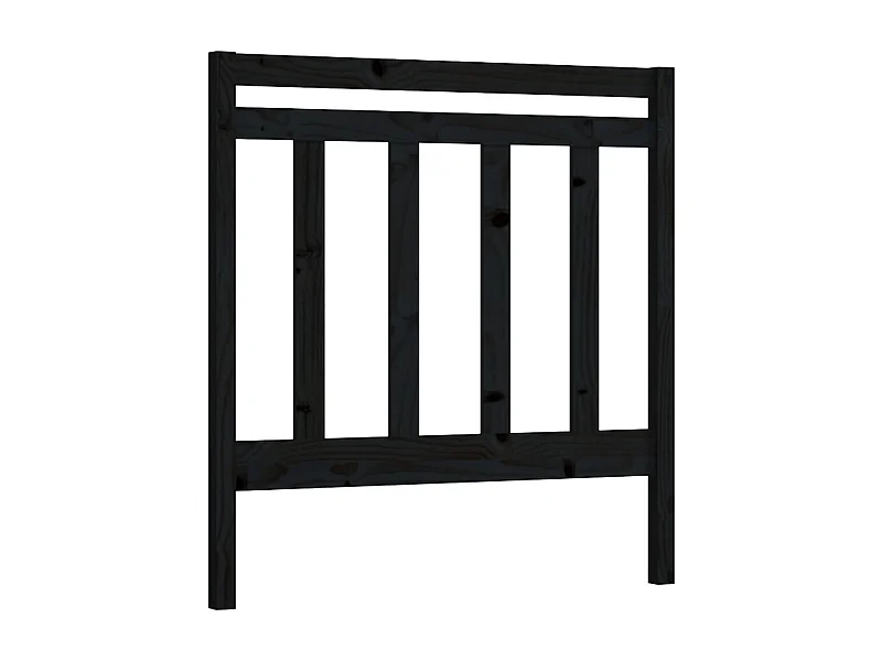 Tête de lit accessoire effet bois noire 106 x 4 x 100 cm TDL0202366