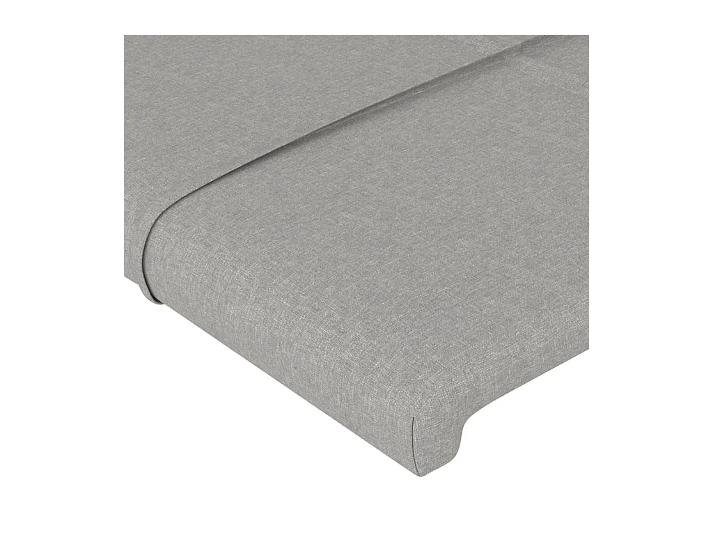 Tête de lit accessoire tissu grise 90 x 5 x 88 cm TDL0203206