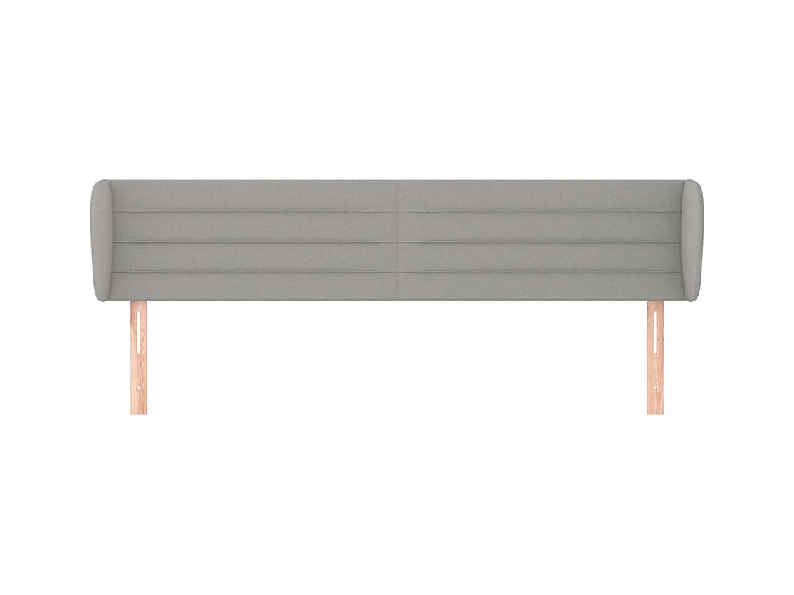 Tête de lit accessoire tissu grise 163 x 23 x 88 cm TDL0205216