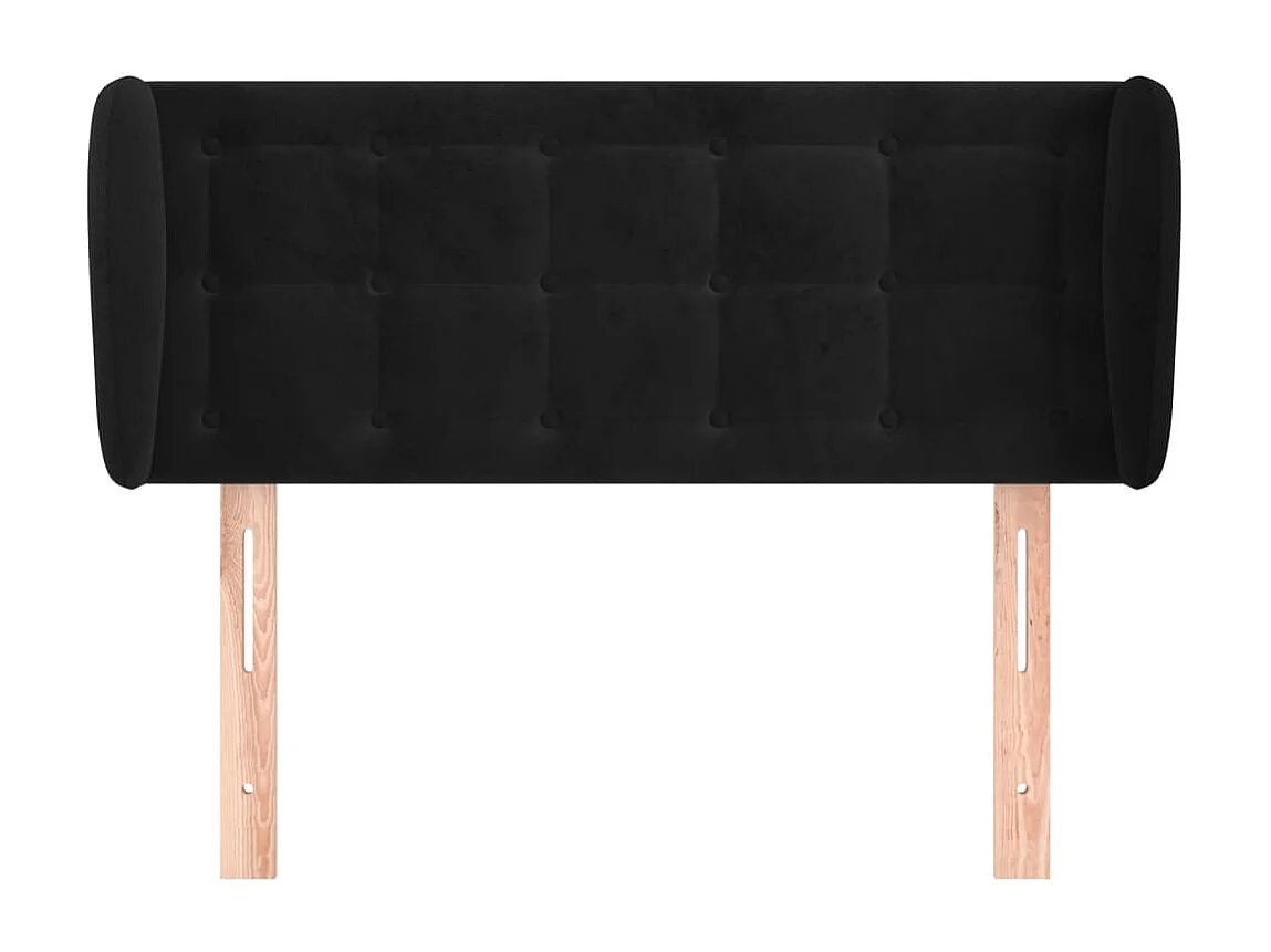 Tête de lit accessoire tissu noire 83 x 23 x 88 cm TDL0204418